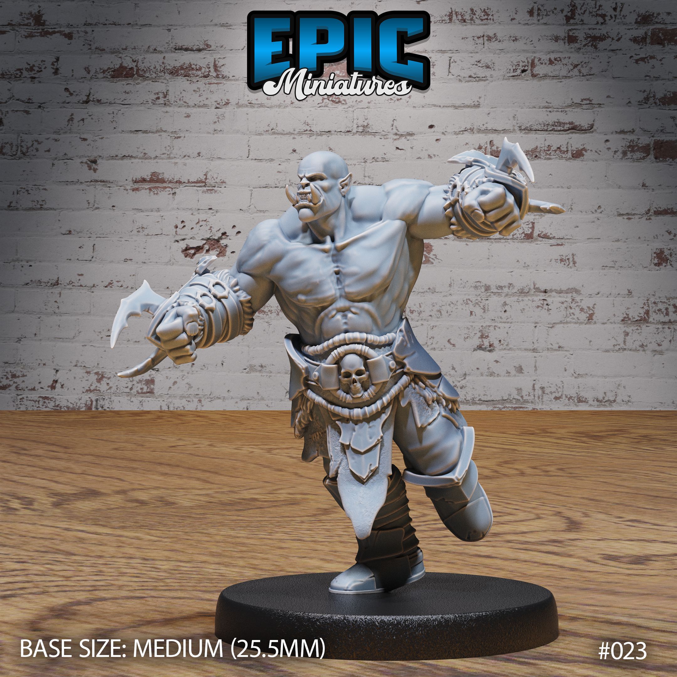 Orc Army Claws / Green Skin Lord / Male Humanoid Warrior / Burly Raider Tribe / Beast Tamer / Evil Forest Fighter / Woodland Encounter